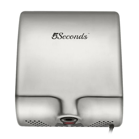 5Seconds Brand 10 to 12 Seconds Dry, 120V 60Hz, 8.3A, 1000W, Brushed Stainless, Stainless Steel 304 111012